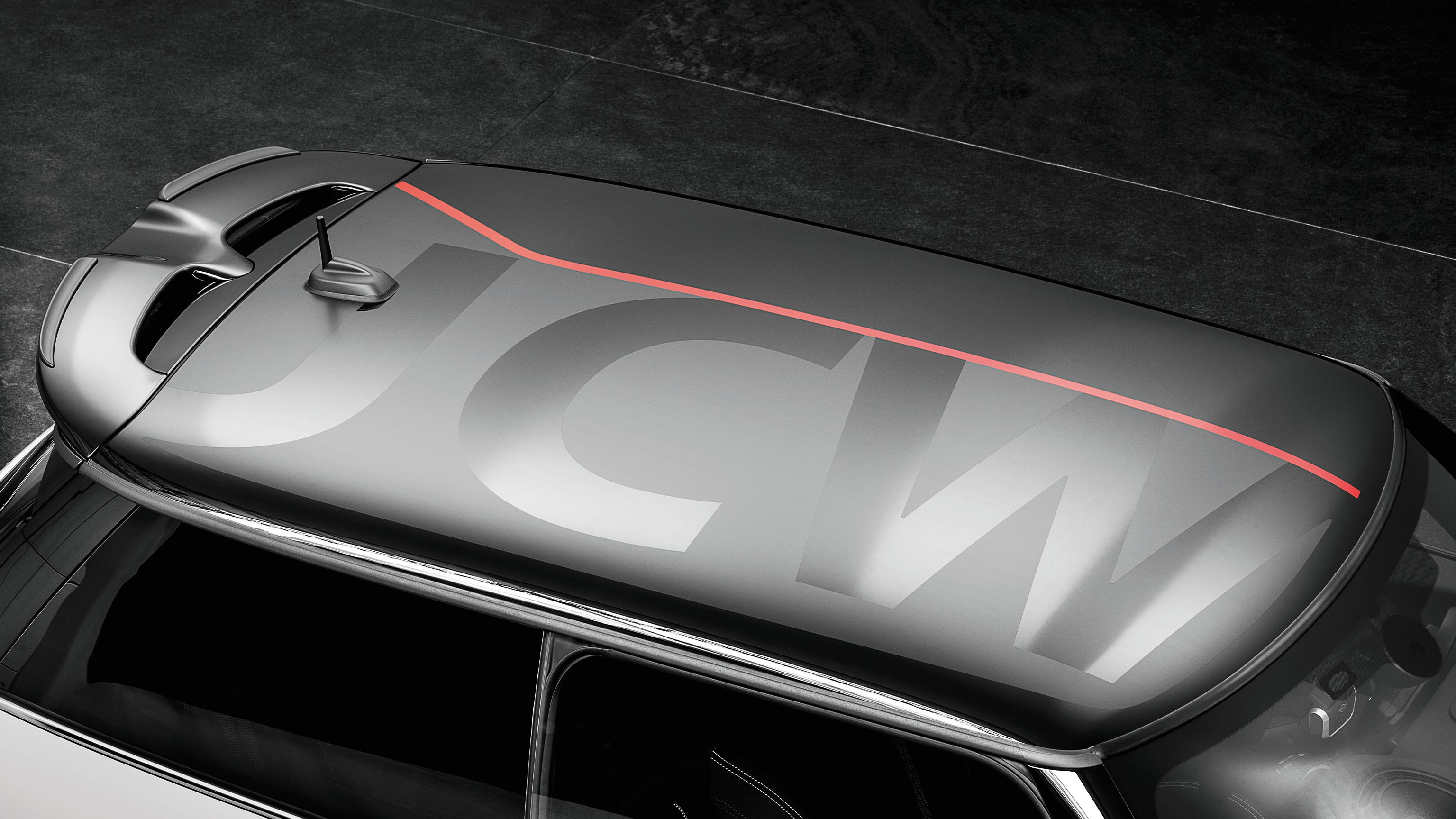 MINI John Cooper Works – argento e nero – decorazione per il tetto